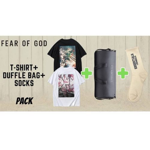Fear of God Pack: T-Shirt + Duffle Bag + Socks