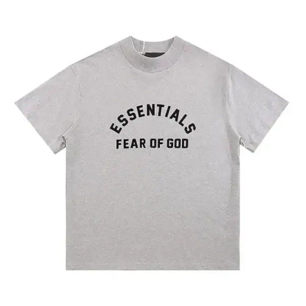 Essentials fear of god graphic t-shirt, grey, latest cheap apparel.