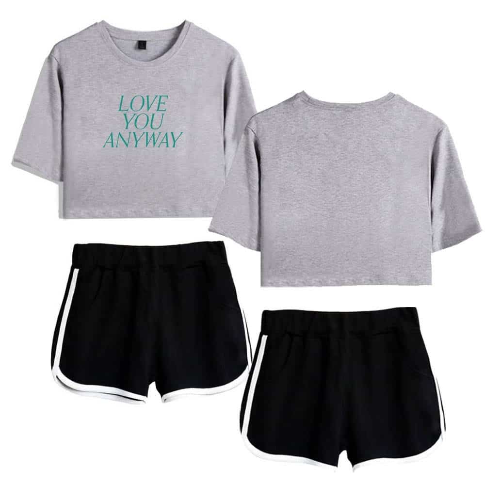 Love you anyway sweatshirt, casual sportswear, lightweight cotton top, affordable clothing for everyday wear, latest cheap apparel.